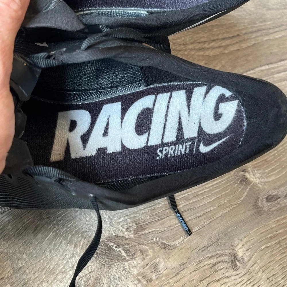 Nike Zoom 400 Track Spikes Black Indigo Fog Mens 12 UK 11 EU 46